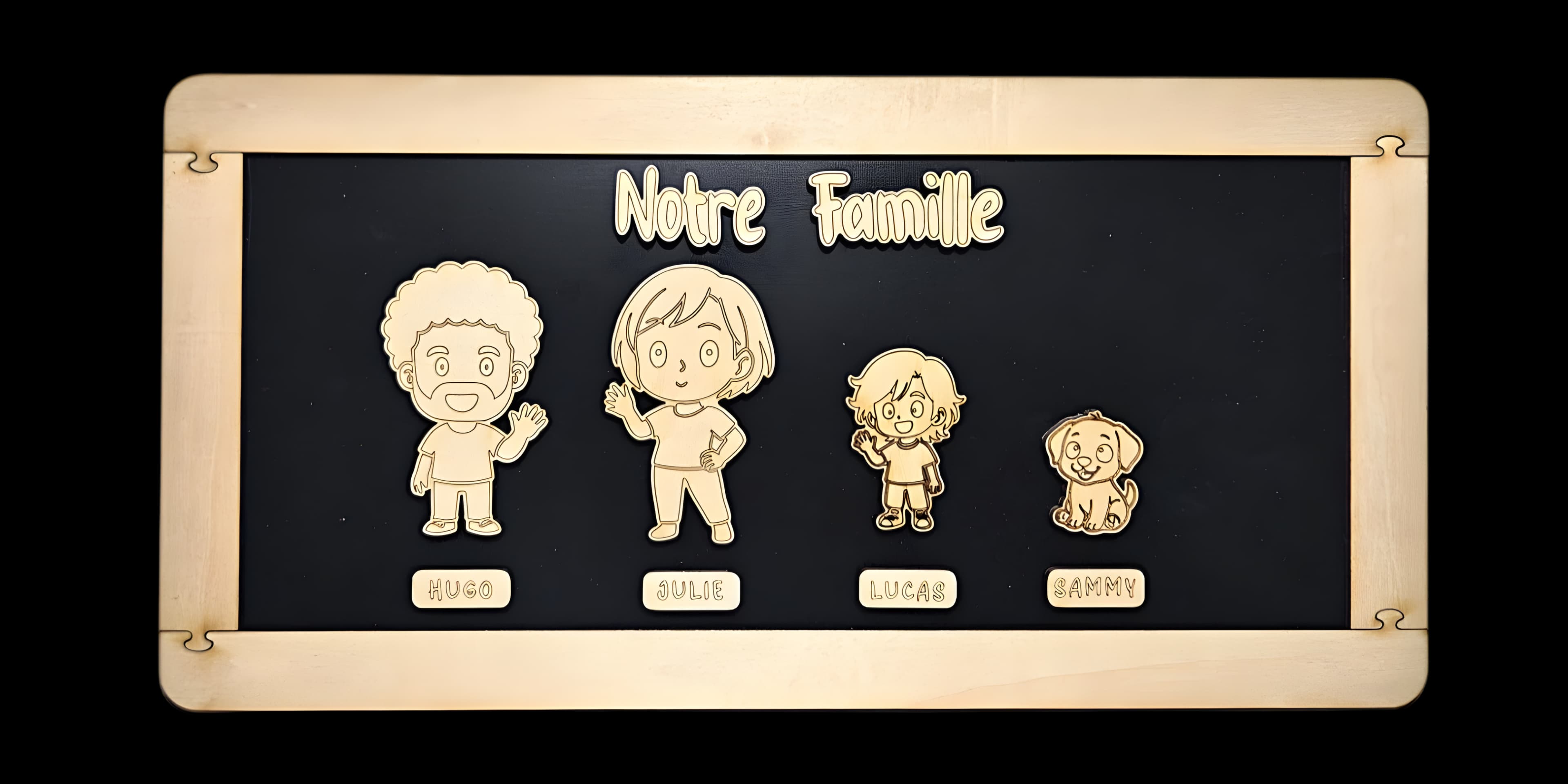 Ardoise Nebulos 4 personnages