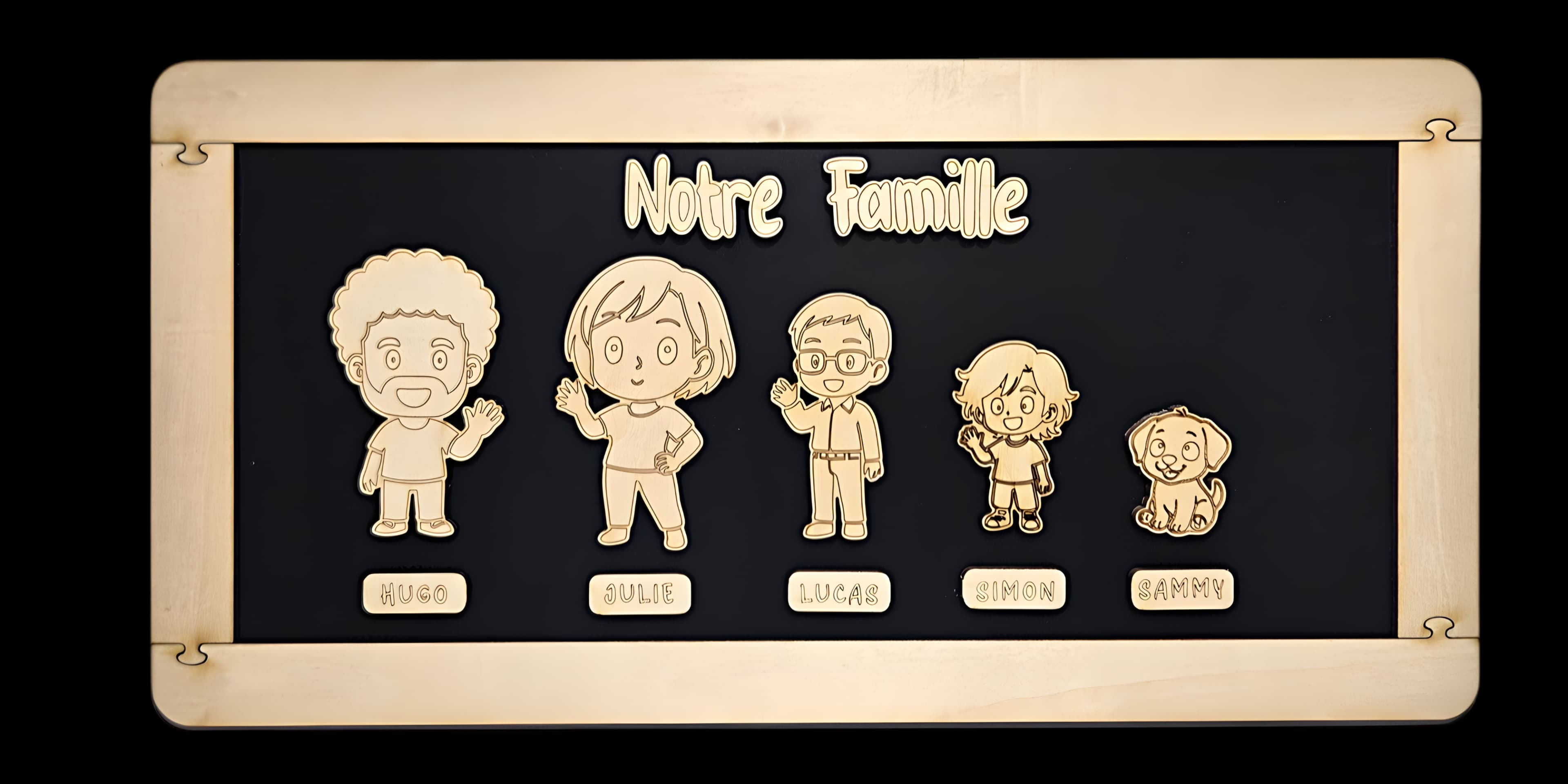 Ardoise Nebulos 5 personnages