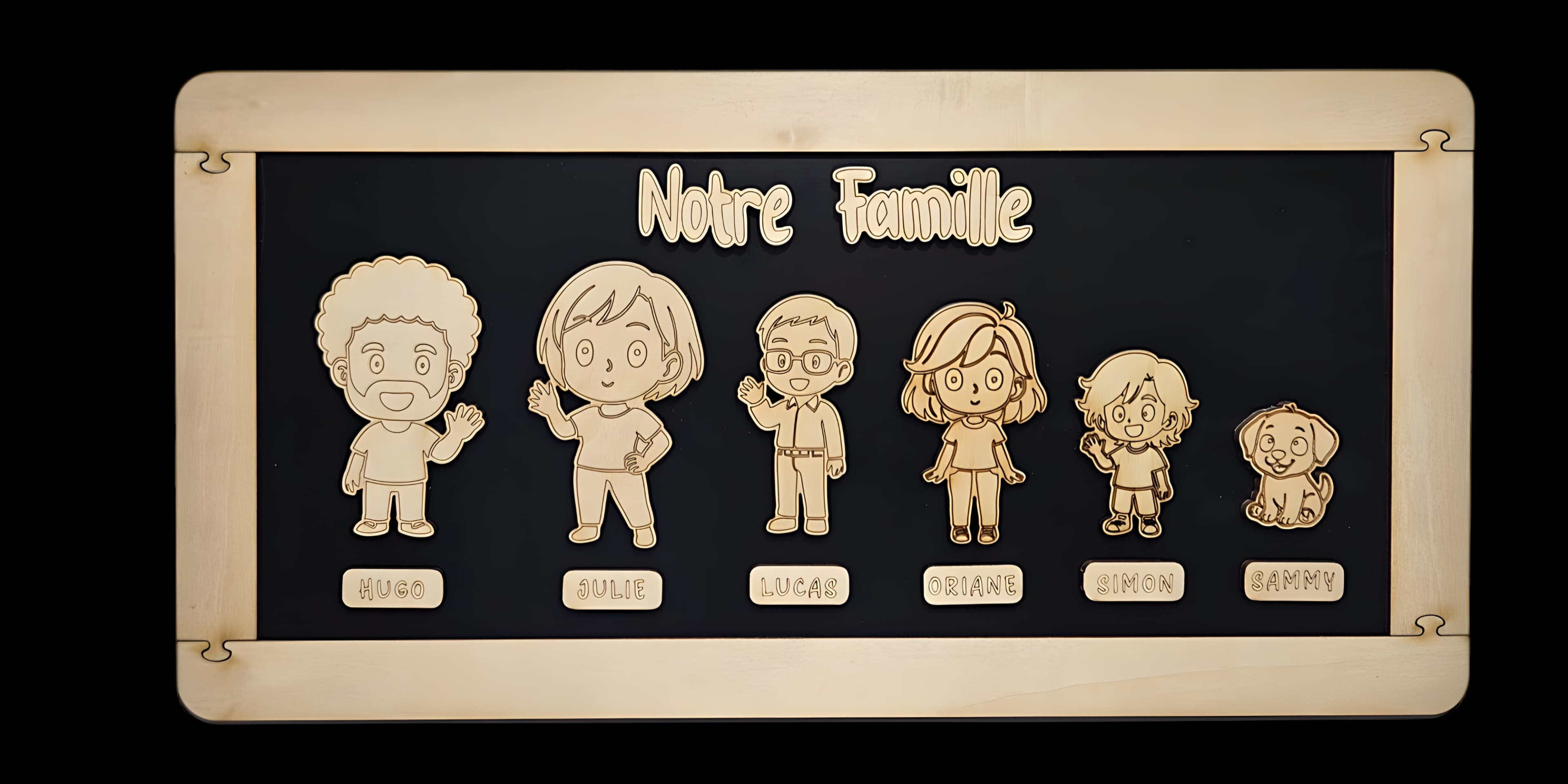 Ardoise Nebulos 6 personnages